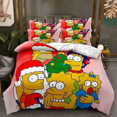 Housse de Couette Les Simpsons Noel